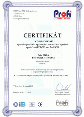 Certifikáty Revitaliz