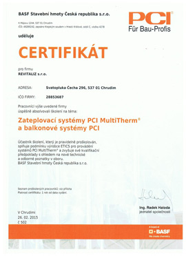 Certifikáty Revitaliz